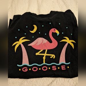 Official Goose + pseudodudo Long sleeve flamingo tee
